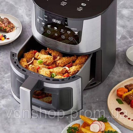 Якісна побутова аерофритниця для дому Domotec, Безмасляна фритюрниця для запікання WL-21 | Зображення 4