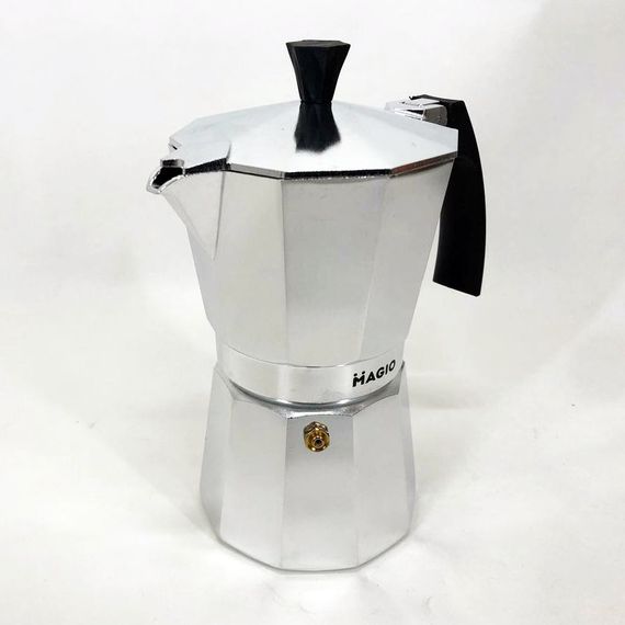 Гейзерна кавоварка Magio MG-1002 300 мл, гейзер для кави, кавоварка гейзерного типу, кавоварка для дому | Зображення 6