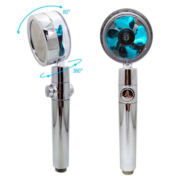 Душова насадка турболейка з турбонаддувом 360 градусів, колір Рандом / Водозберігаюча насадка на душ / Лійка насадка для душу з | Зображення 8