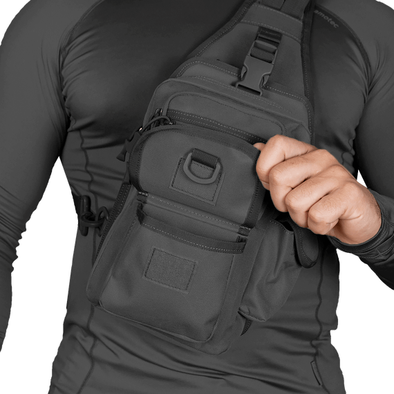 Сумка Gunner Sling 2.0 Чорна (7112), | Зображення 4