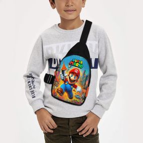 Сумка через плечо детская Супер Марио 29х17 см сумка слинг для мальчика (02176)