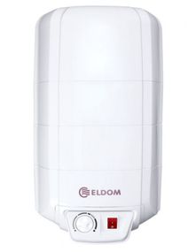 Водонагрівач Eldom EXTRA LIFE 15 л, над мийкою 2,0 кВт, "мокрий" ТЕН, вертикальний, прямокутний, білий (72326NMP)