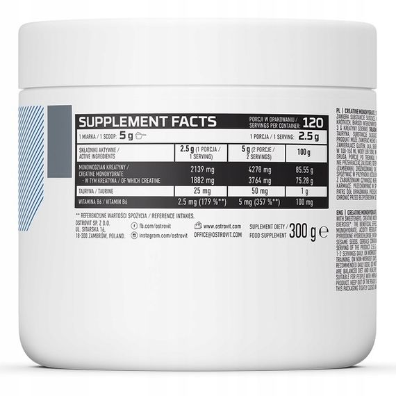 Креатин Ostrovit Creatine 300 g (Watermelon) | Зображення 1