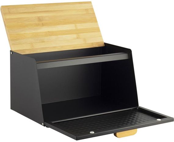 Хлібниця Ofenbach Breadbox 35.5х21.5х19.5см, нержавіюча сталь, чорний | Зображення 1