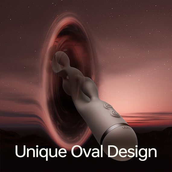 Импульсный вибратор с эффектом пульсации UPKO UEROS для трехмерной стимуляции, коричневый sexstyle | Зображення 5