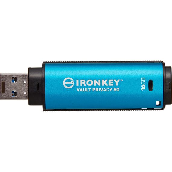 USB флеш накопичувач Kingston 16GB IronKey Vault Privacy 50 Blue USB 3.2 (IKVP50/16GB) | Зображення 3