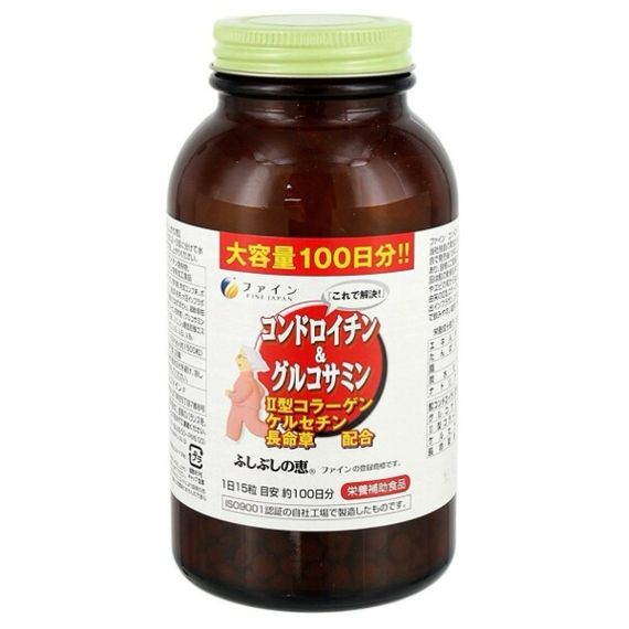 Препарат для суглобів та зв'зок Fine Japan Chondroitin & Glucosamine 1500 Tabs