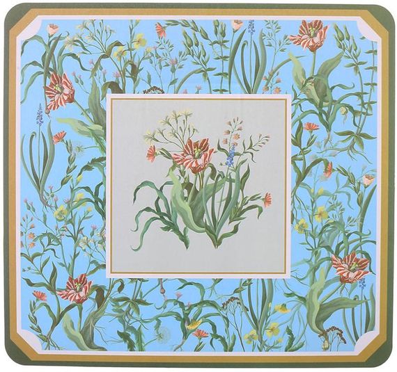 Набір 12 сервірувальних серветок 28x30см підтарільники Floral-115, поліпропілен