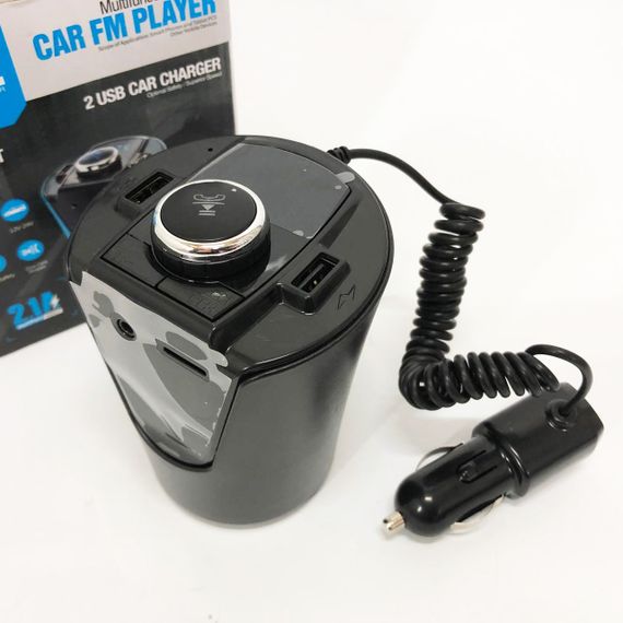 Автомобільний fm модулятор трансмітер mp3 від прикурювача H26+BT BX6, Автомобільний модулятор в машину YE-61 | Зображення 1