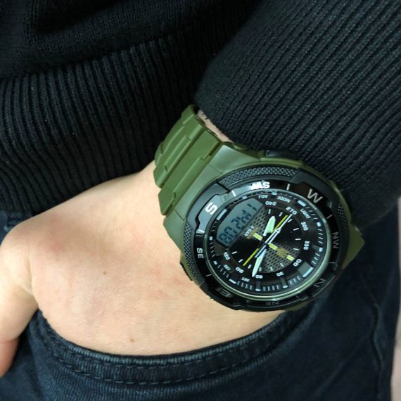 Годинники кварцові армійські SKMEI 4541/1454AG, Військові годинники для військовослужбовців AI-72 | Зображення 9