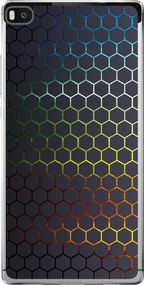 Чехол на Huawei Ascend P8 Переливающиеся соты "498u-123-17620"