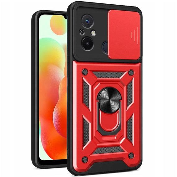 Чохол Ummi Camshield Serge Ring для Xiaomi Redmi 12C Червоний