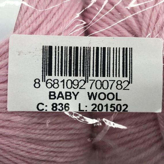 Пряжа Gazzal – Baby Wool колір 836 | Зображення 2