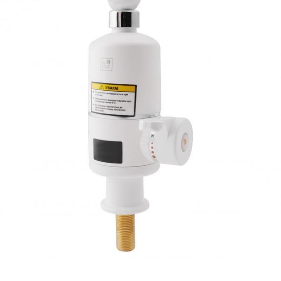 Проточний кран-водонагрівач кухонний для кухні Lidz Warm 057 LDWAR057WCR24983 White / Chrome | Зображення 3