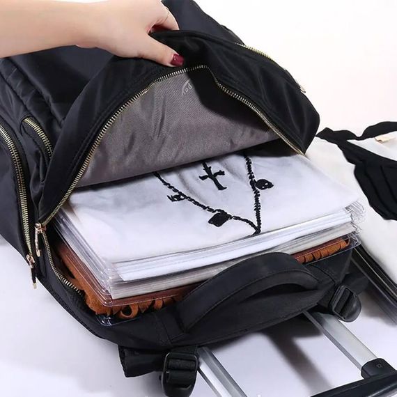 Органайзер для зберігання одягу 10 шт (34,5х29,5 см) EZSTAX / Набір органайзерів для зошитів, документів / Органайзер в шухляду та | Зображення 2