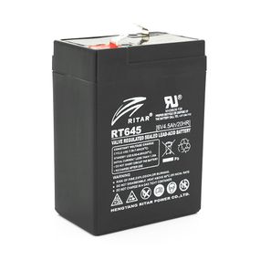 Аккумуляторная батарея AGM RITAR RT645,Black Case,6V 4.5A h (70х47х99 (105) Q20