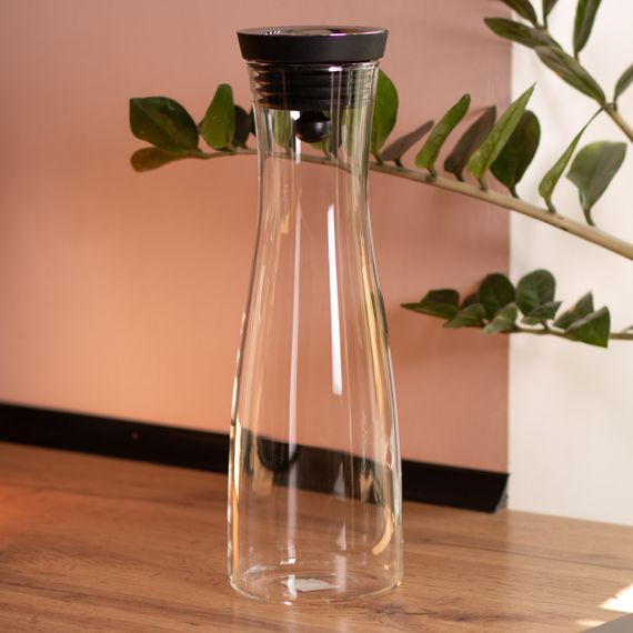 Скляний графин з кришкою 1.2 (л) для води, соку, лимонаду HP-19-43 | Зображення 4