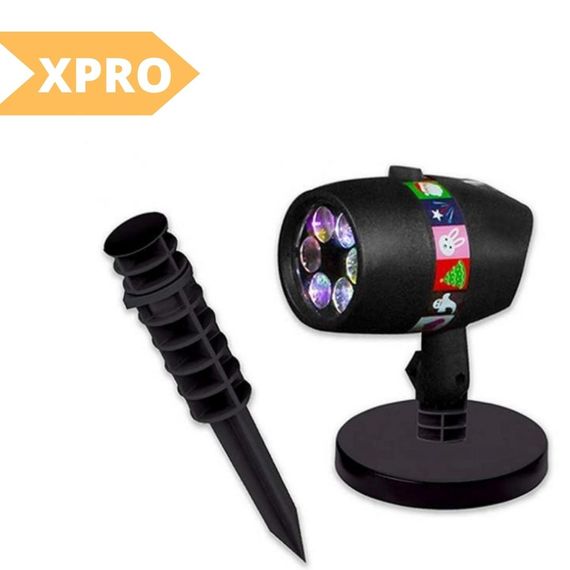 Новорічний лазерний проектор XPRO Christmas STAR Shower SLIDE № 87 чорный (GR- 62_309) | Зображення 1