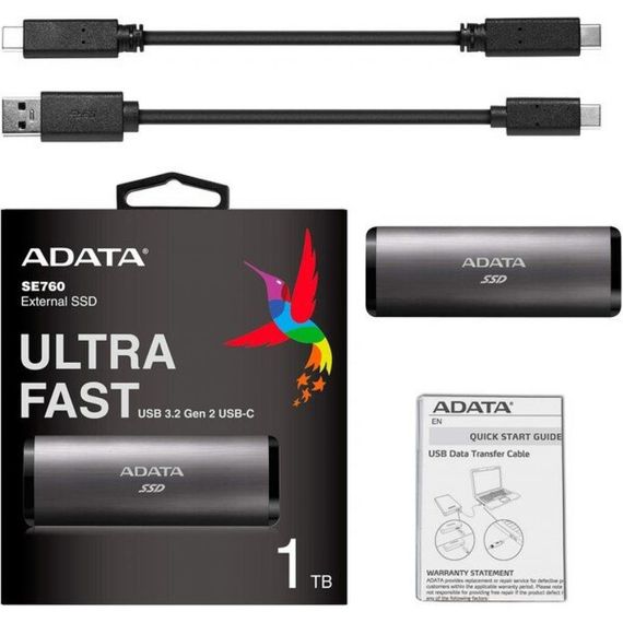 Накопичувач SSD USB 3.2 512GB ADATA (ASE760-512GU32G2-CTI) | Зображення 4