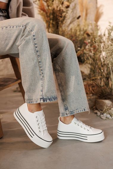 Кеди жіночі 591718 Білі 36 37 38 39 40 | Зображення 7