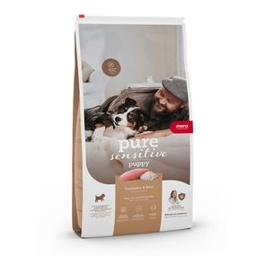 Корм Mera Pure Sensitive Puppy Truthahn & Reis сухий з індичкою для цуценят всіх порід 1 кг