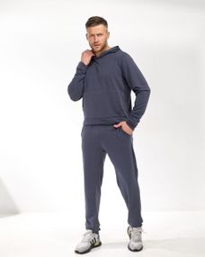 Мужской спортивный костюм SOLINNA Mod 105, комплект худые + брюки,  46–60 Серый, 50–52