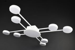 Люстра світлодіодна стельова LED світильник для квартири на стелю лед 27565 Білий 10х100х100 см.