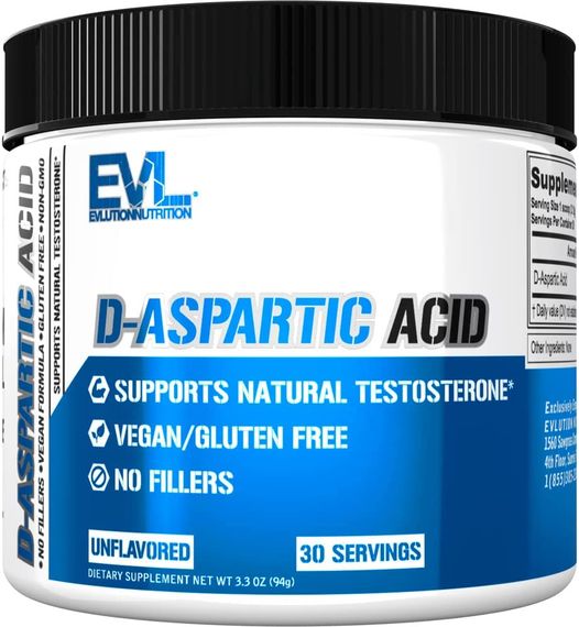 D-аспарагиновая кислота Evlution Nutrition D-Aspartic Acid 94 g (Unflavored)