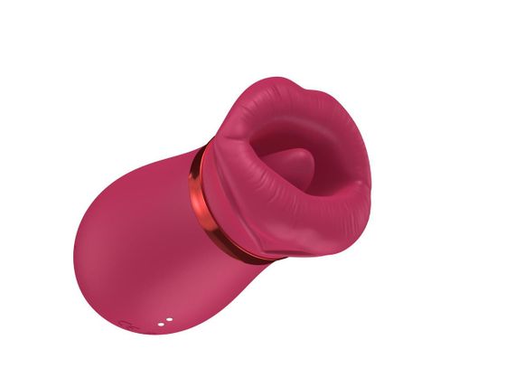 Вакуумний стимулятор з язичком - Air Tongue 360 Vibe Pink Sex Aura | Зображення 5
