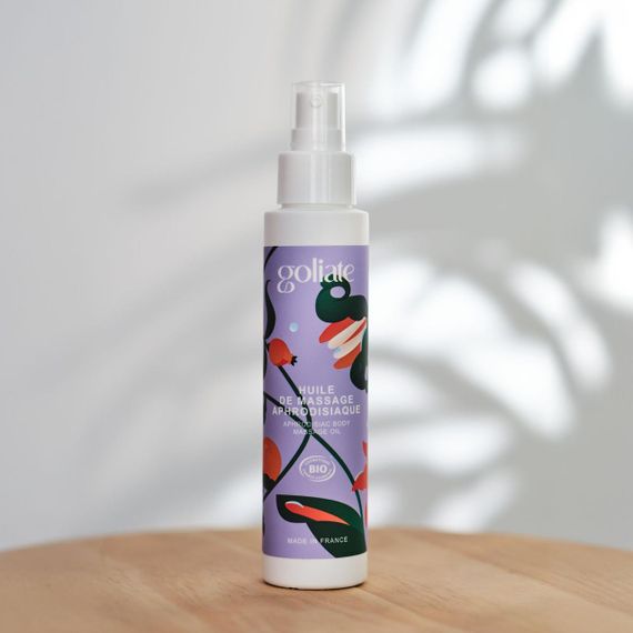 Массажное масло Goliate Huile De Massage Aphrodisiaque 100 мл, органическое, согревающий эффект sexstyle | Зображення 4