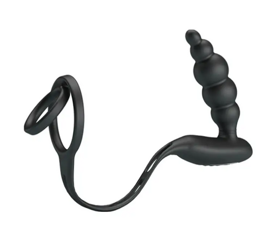 Ерекційне кільце з анальним вібростимулятором Pretty Love VIBRATION PENIS SLEEVE III Sex Aura | Зображення 3