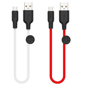 Кабель для зарядки телефона. USB Hoco X21 Plus Silicone Micro 0.25m