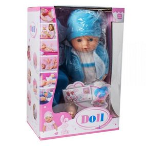 Уцінка. Пупс "Doll" в м'якій блакитний жилеточки - Відсутні аксесуари