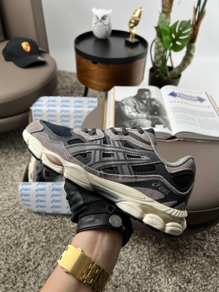 Мужские кроссовки  ASICS Gel-NYC Black Grey Beige весна / осень A3495 44 28 | Зображення 7