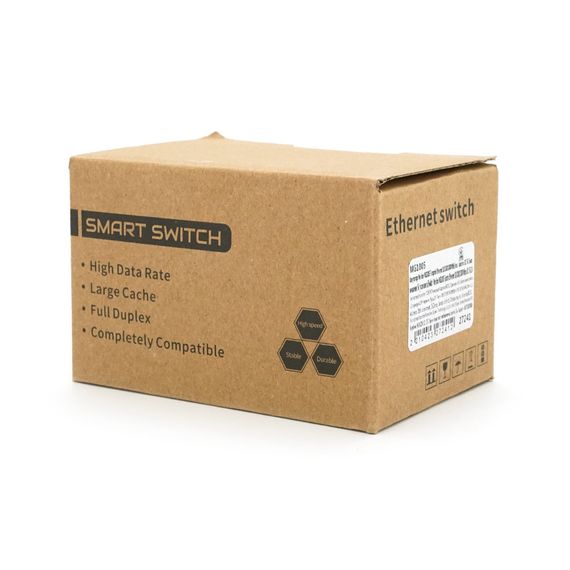Комутатор Merlion MG1005 5 портів Ethernet 10/100/1000 Мбіт/сек. пластик DC 5V. Блок живлення у комплекті | Зображення 1