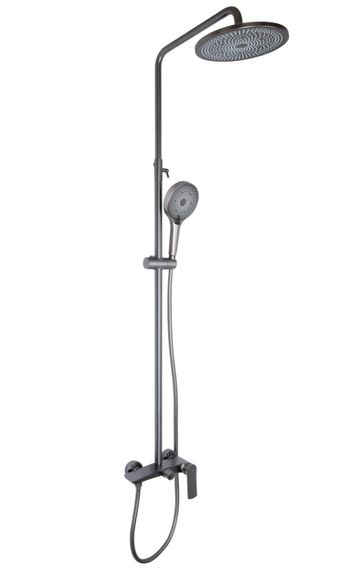 Душова система для душу Qtap Slavonice Gunmetal Black PVD QTSLA110GMB45913