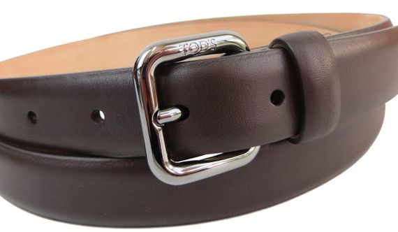 Жіночий шкіряний ремінь Tod's, Італія, коричневий | Зображення 4