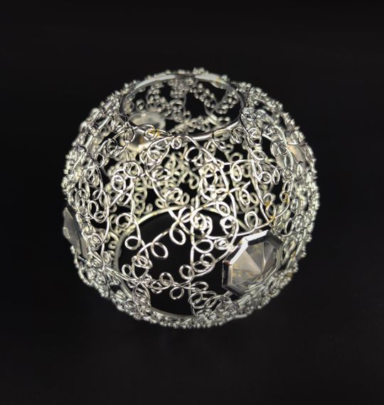 Плафон патрон E27 111-ch 7х9х11 см сріблястий | Зображення 2