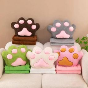 Плед-подушка Котолапка 3в1 46см плед 100*150см 29770 Зелена