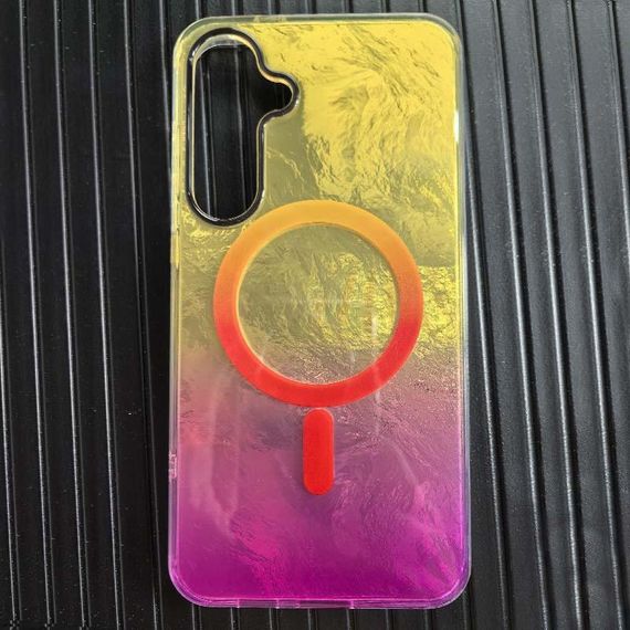 Чохол TPU Shiny Mountain (MagFit) для Samsung Galaxy S24 FE Yellow / Pink | Зображення 3