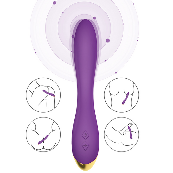 Вибромассажер для точки G Boys of Toys - Flamingo Purple, BS5200008-1 Sex Aura | Зображення 4