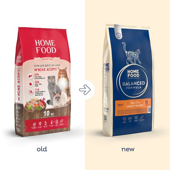 Сухий корм для дорослих котів "М’ясне асорті" Nutritive Balanced Formula, 10 кг | Зображення 1