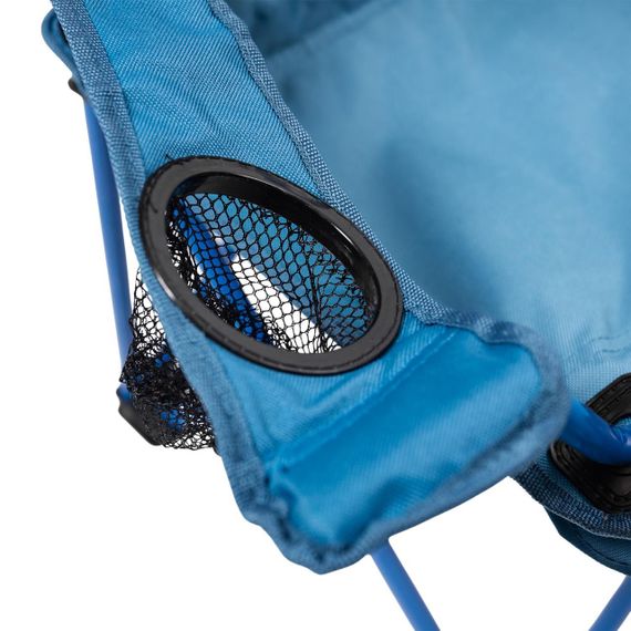 Розкладне крісло туристичне 34х58х65 см крісло для пікніка на природу з підстаканником Синій | Зображення 5