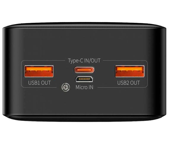 Портативний зарядний пристрій Power Bank Baseus PPDML-N Bipow 20W 30000 mAh чорний (ЦУ-00036654_1912) | Зображення 8