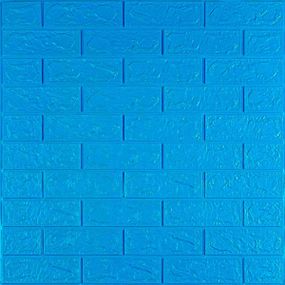 3D панель самоклейна цегла Синій 700х770х3мм (003-3) SW-00000661