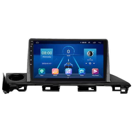 Штатна магнітола Lesko для Mazda 6 III (GJ) Рестайлинг 2 2018-н.в. екран 9" 6/128Gb 4G Wi-Fi GPS Top