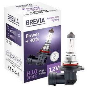 12050PC BREVIA Автолампа H10 (9145) 12V 45W PY20d Power +30% CP HALOGEN