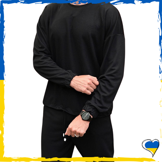 Спортивний костюм. Повсякденний костюм. Костюм чорний. Костюм L, XL, 2XL | Зображення 2