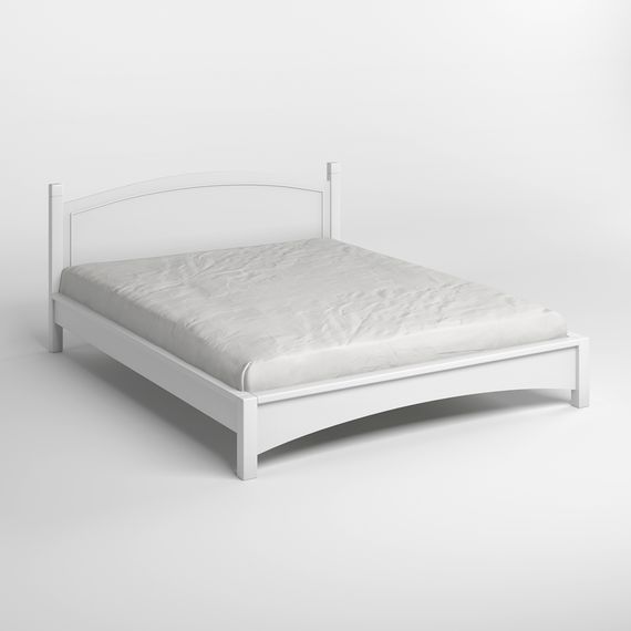 Двоспальне дерев&#039;яне ліжко Mebigrand Мангеттен Н Білий (RAL9003) 160х190 см (MBG-3472) | Зображення 1