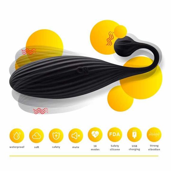 Виброяйцо Svakom Primo Wine USB - Черный– Вибраторы | Зображення 1